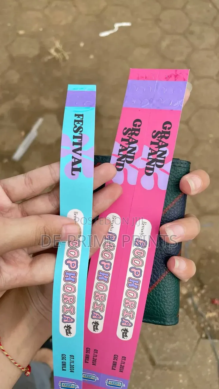 Custom Paper Event Wristbands | Party Event Wrist Tags