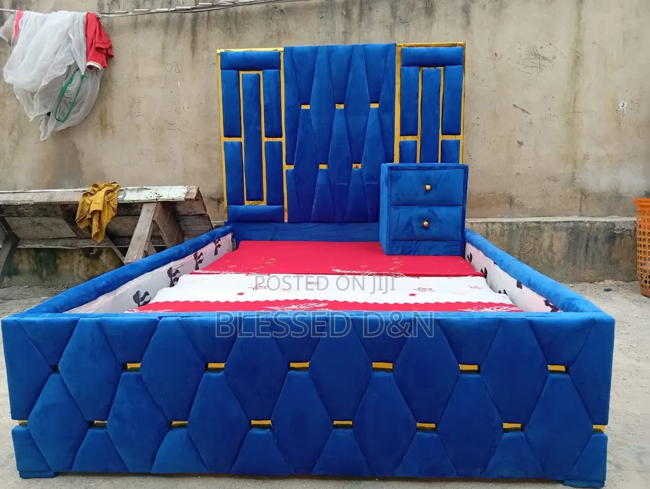 4 and Half by 6 Paded Bed Frame