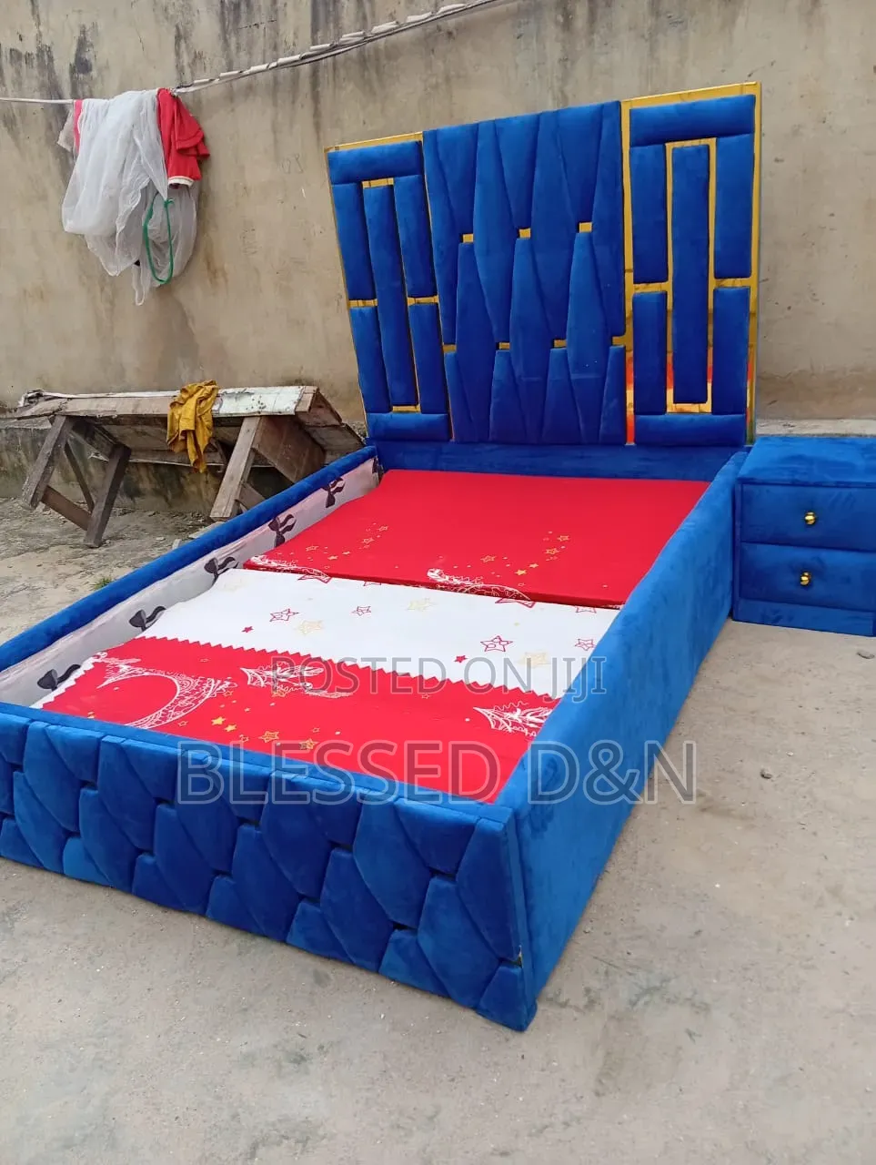 4 and Half by 6 Paded Bed Frame