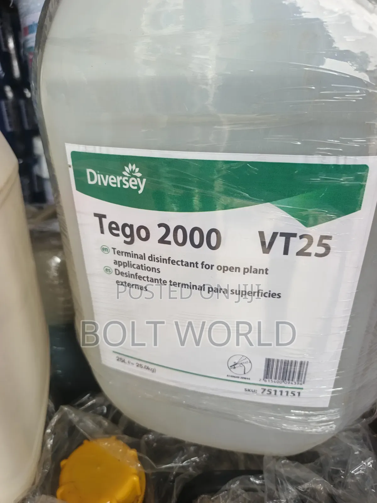 Diversey Tego 2000 VT25 Terminal Disinfectant 25l