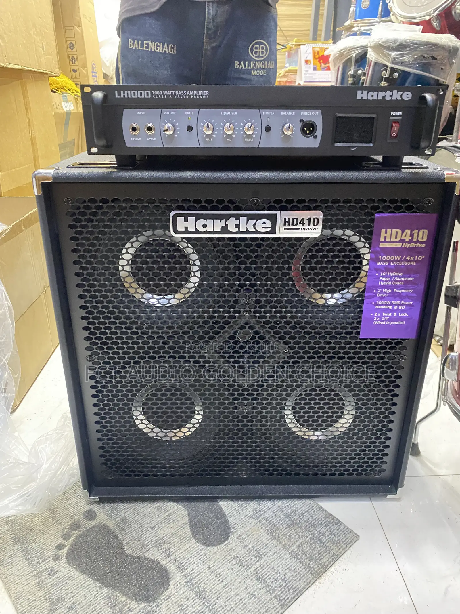 Hartke Hd 410 With Separate Amp