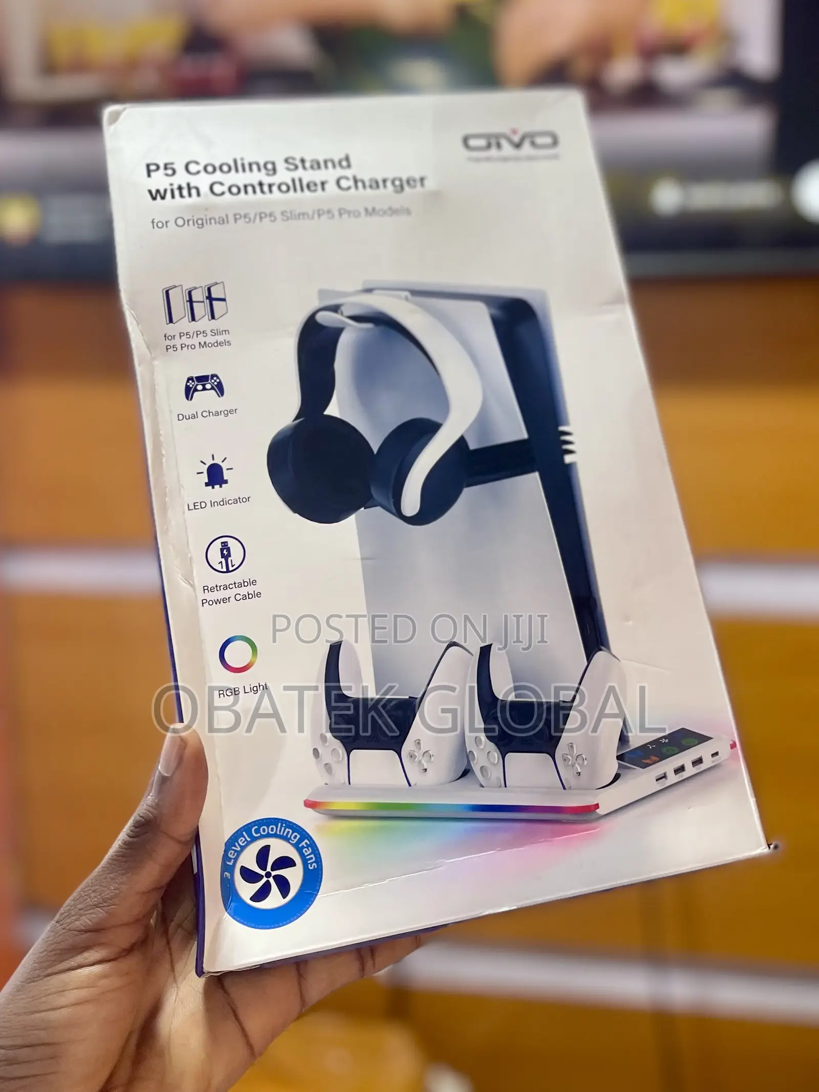 PS5 Cooling Stand With Controller Charger