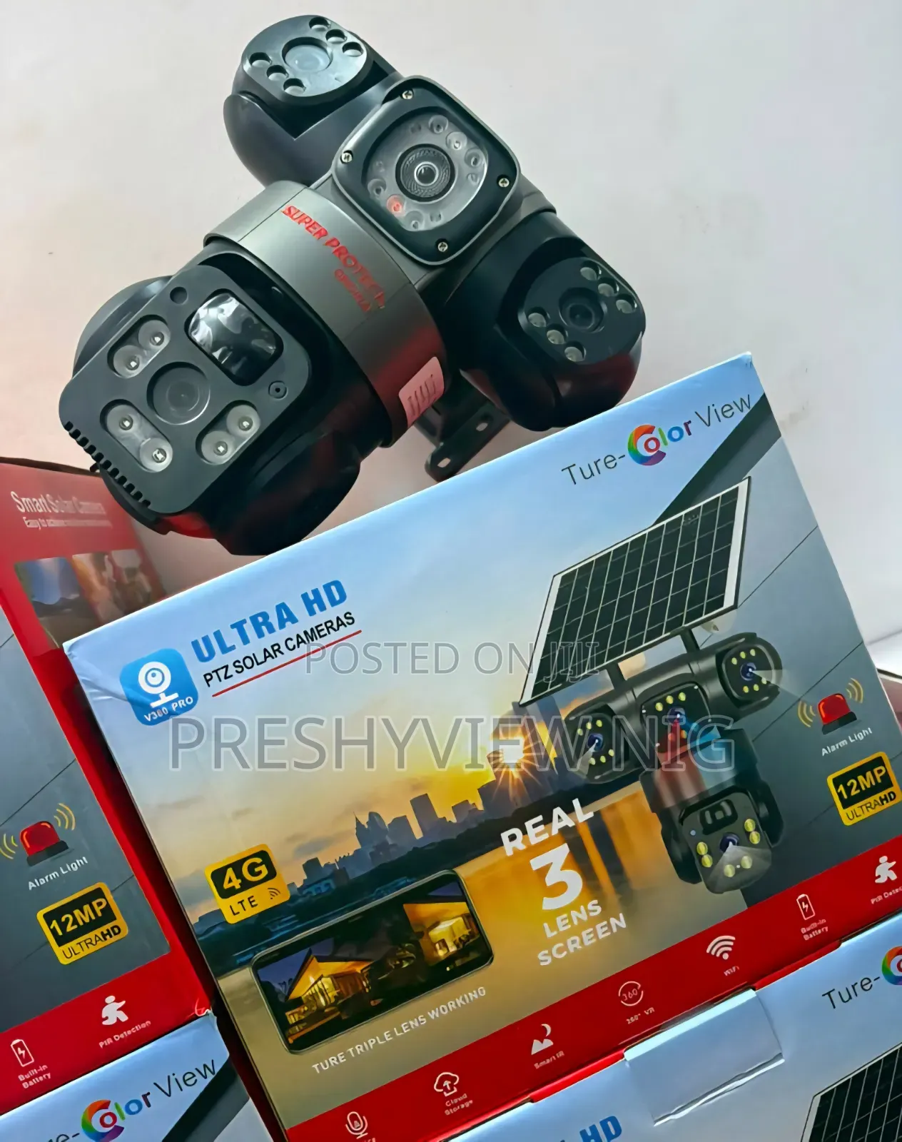 PTZ 3 Lens Security Camera