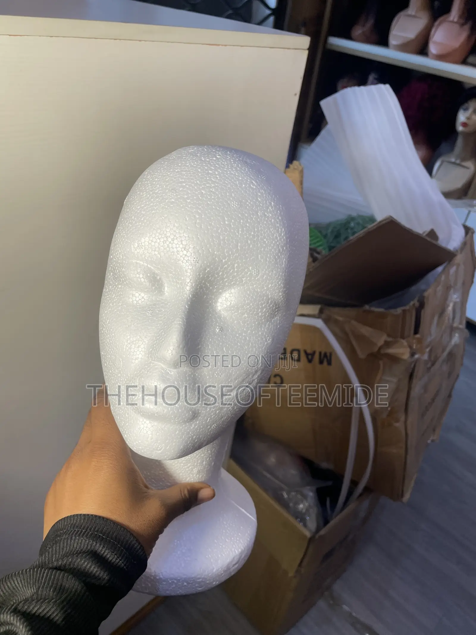 Styrofoam for Wig Display