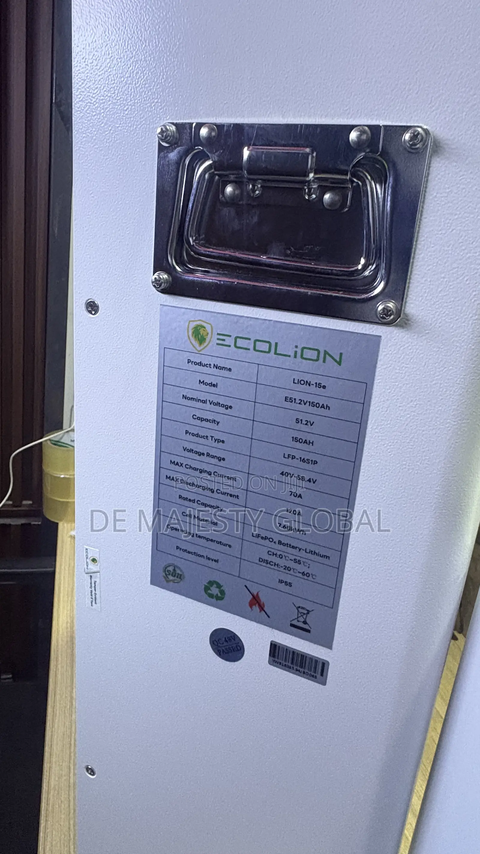 7.68kwh 48v 150Ah Ecolion Lithium Battery