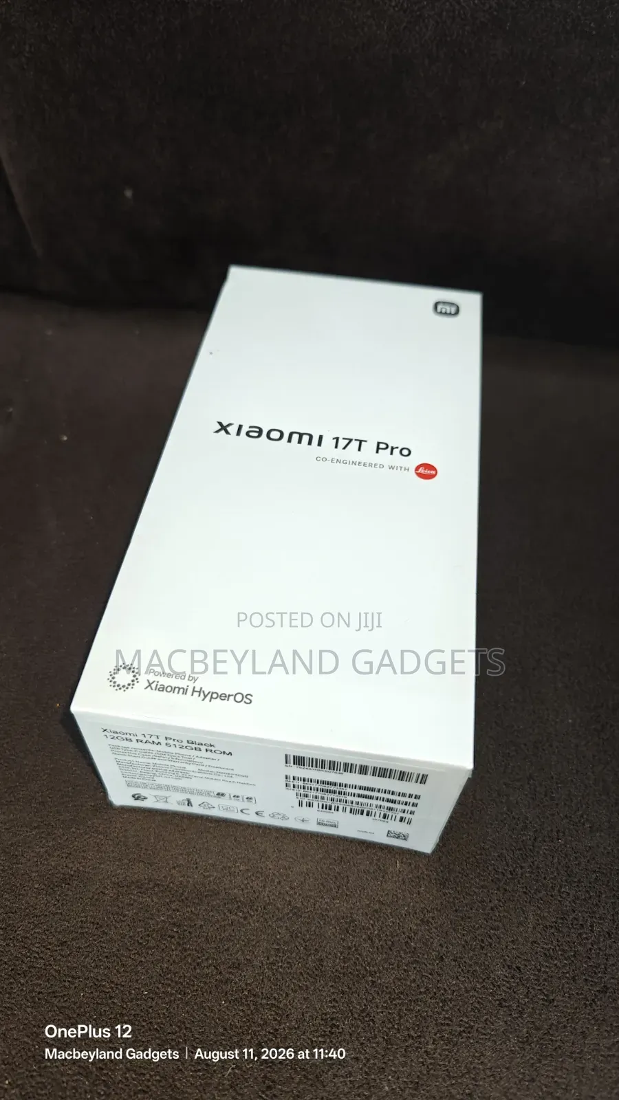 New Xiaomi 17T Pro 512 GB Black