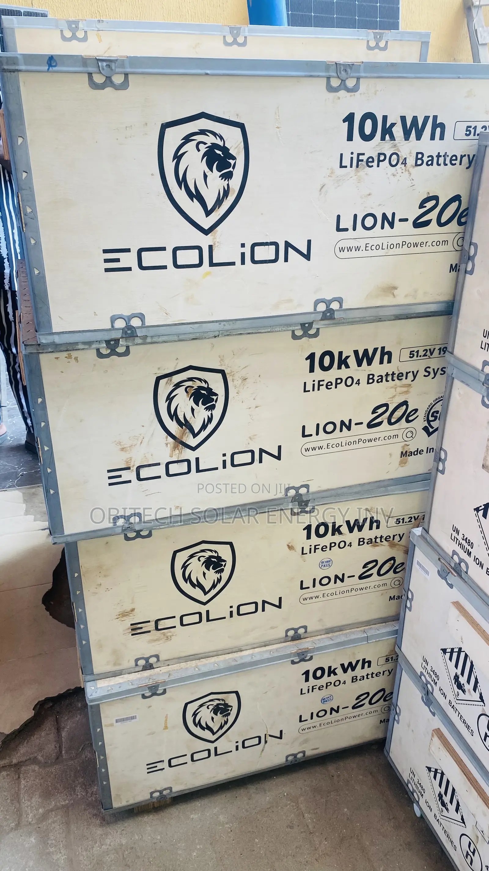 10kWh 51.2V ECOLION Lithium Ion Battery
