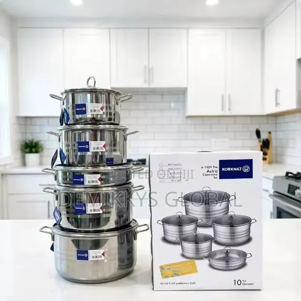 Korkmaz Induction 10-Piece Stainless Steel Pot Set
