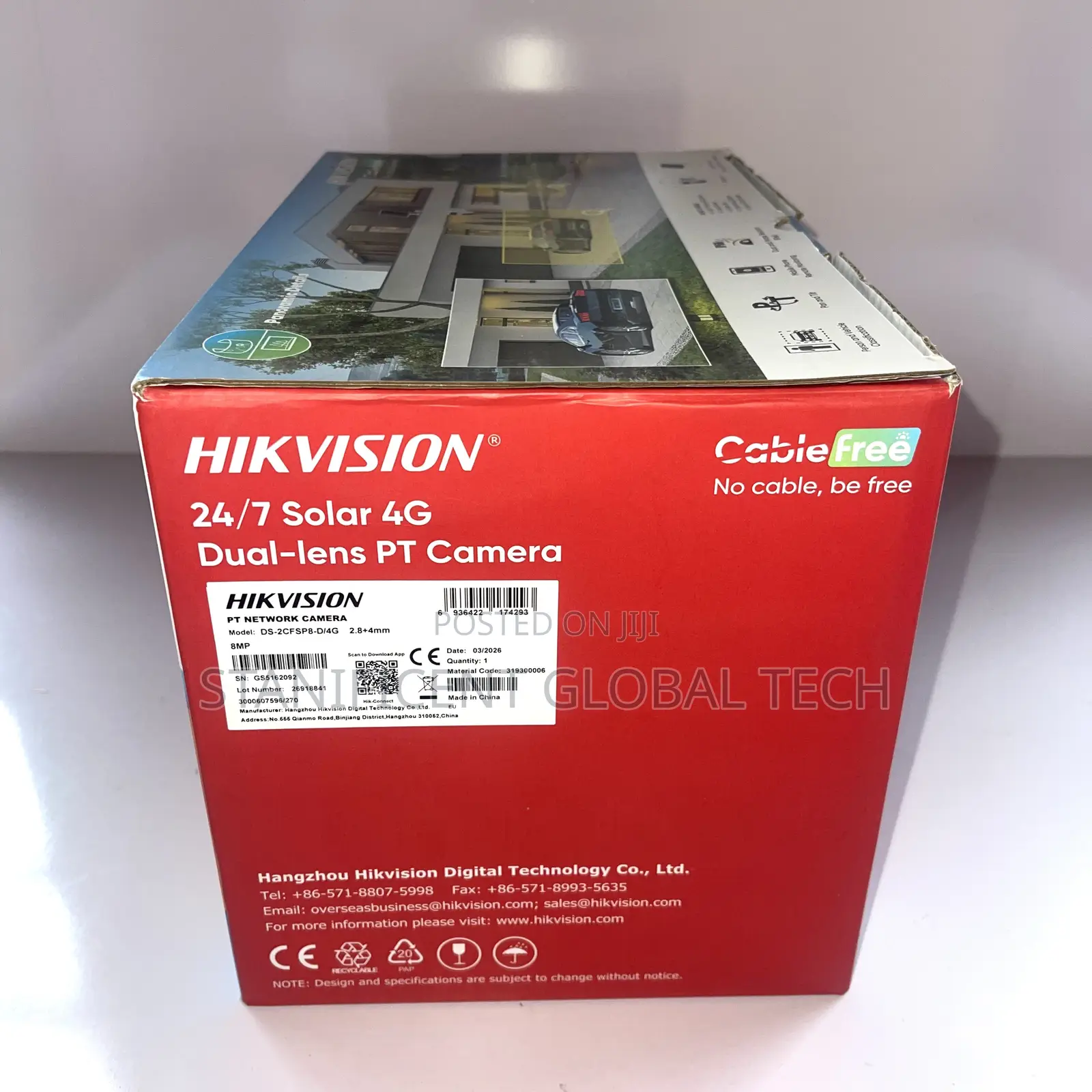 Hikvision 8MP 4G AOV Dual Lens Solar PT Camera (Hik-Connect App)