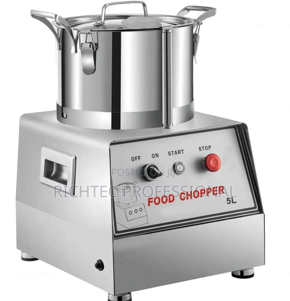 High Quality 5 Litters Stainless Steel Food Chopper