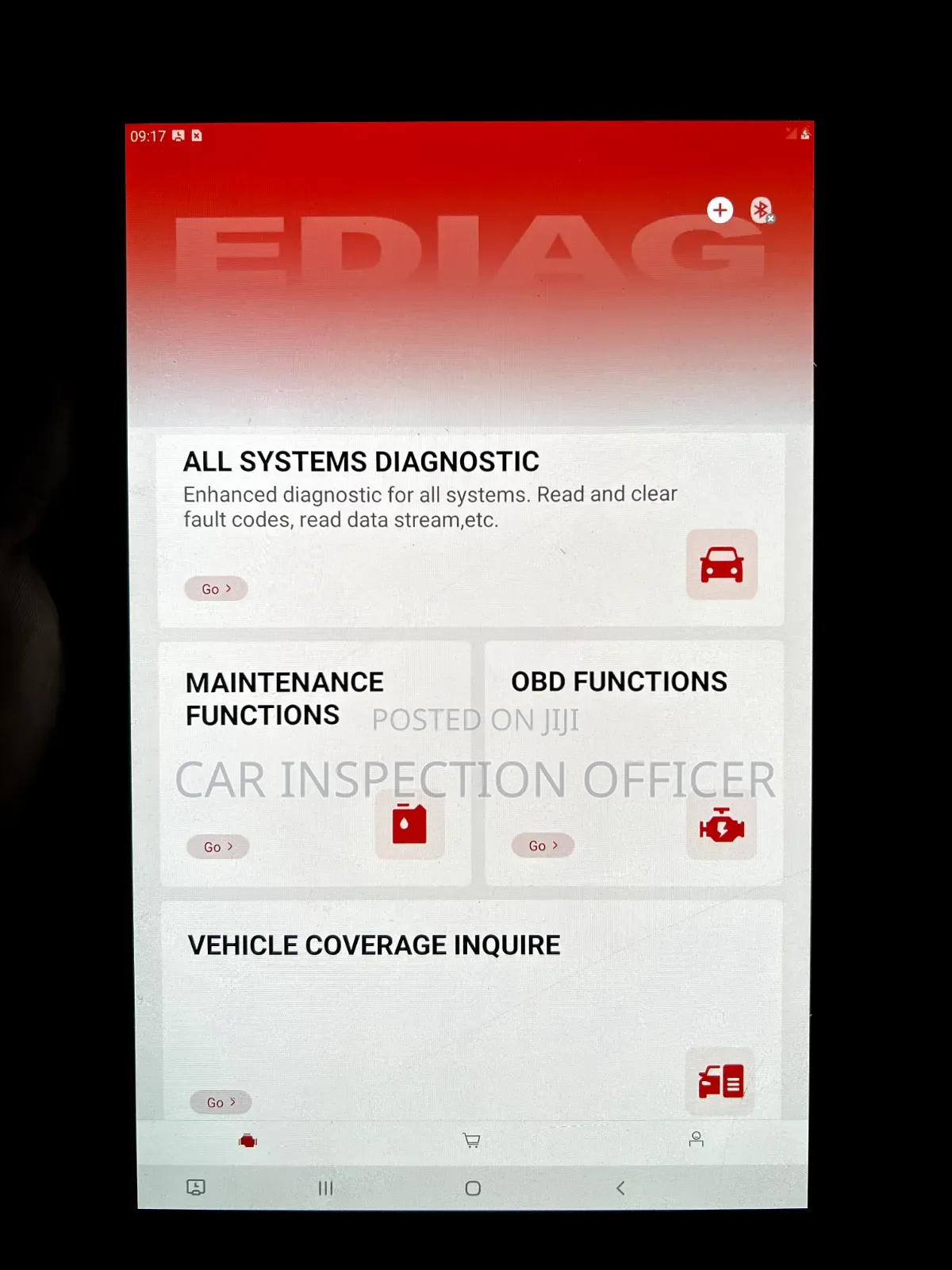 Car Pre-Purchase Inspection Mechanic With Scanner Machine
