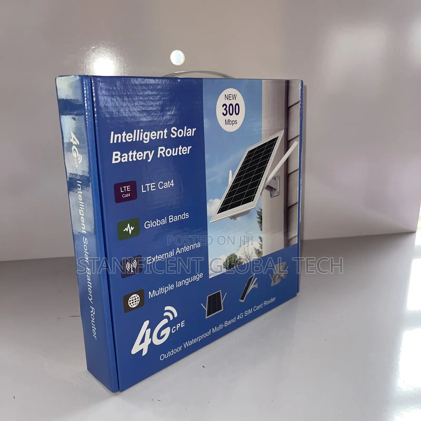 300Mbps Intelligent Solar Battery 4G LTE Outdoor SIM Card Router