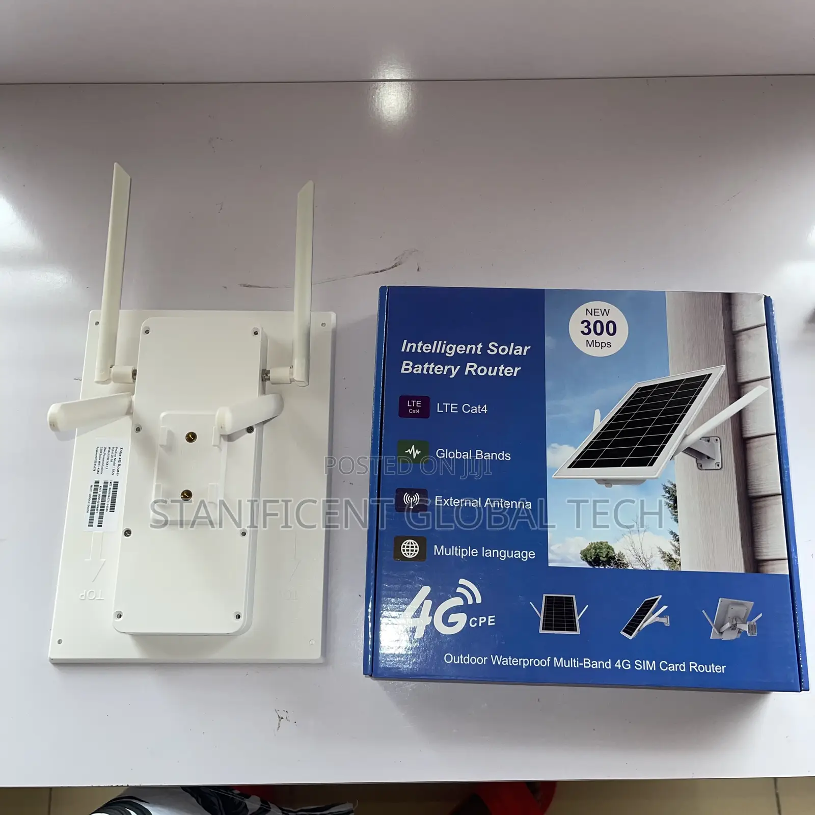 300Mbps Intelligent Solar Battery 4G LTE Outdoor SIM Card Router