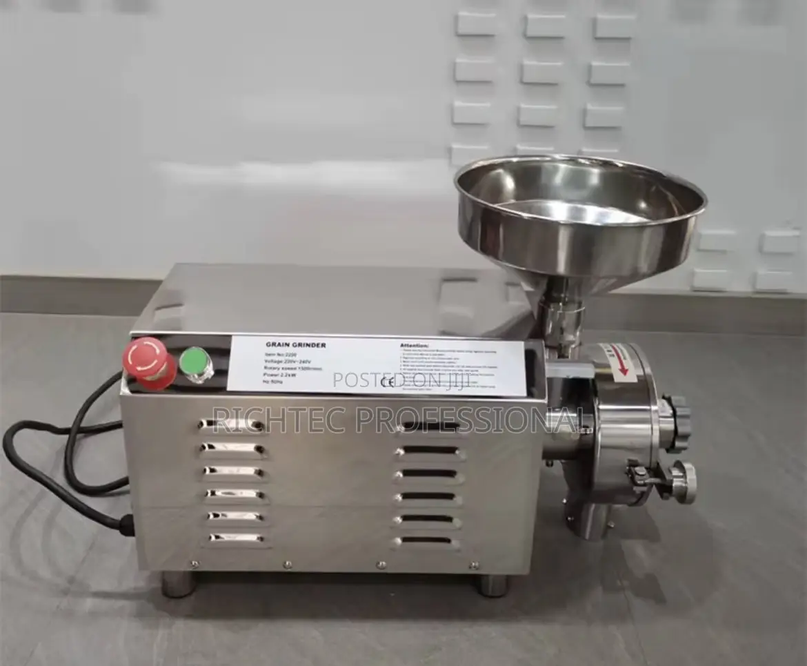 Commercial Stainless Steel Electric Grain and Spice Grinder