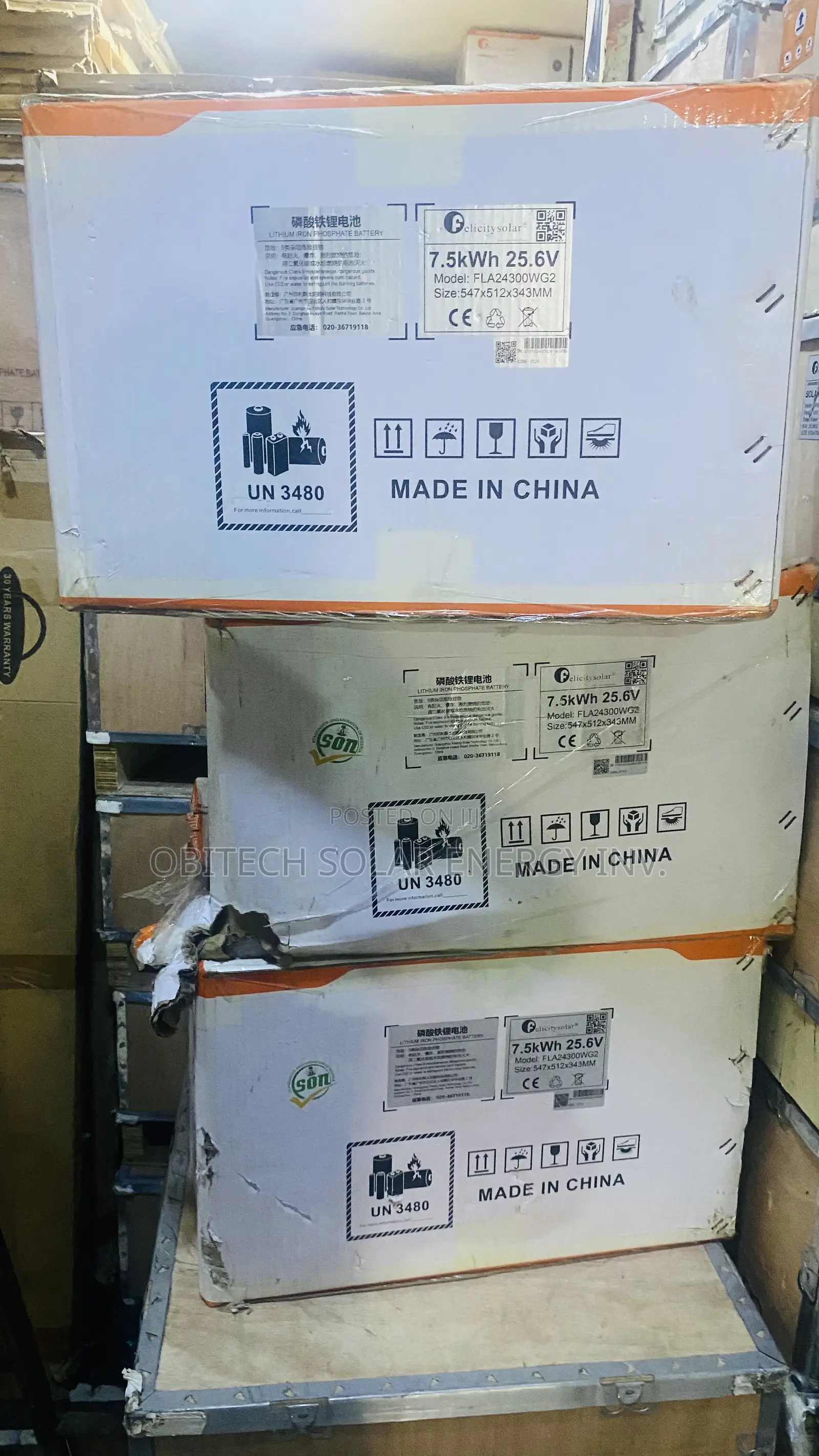 7.5kWh 25.6V Felicity Lithium Ion Battery