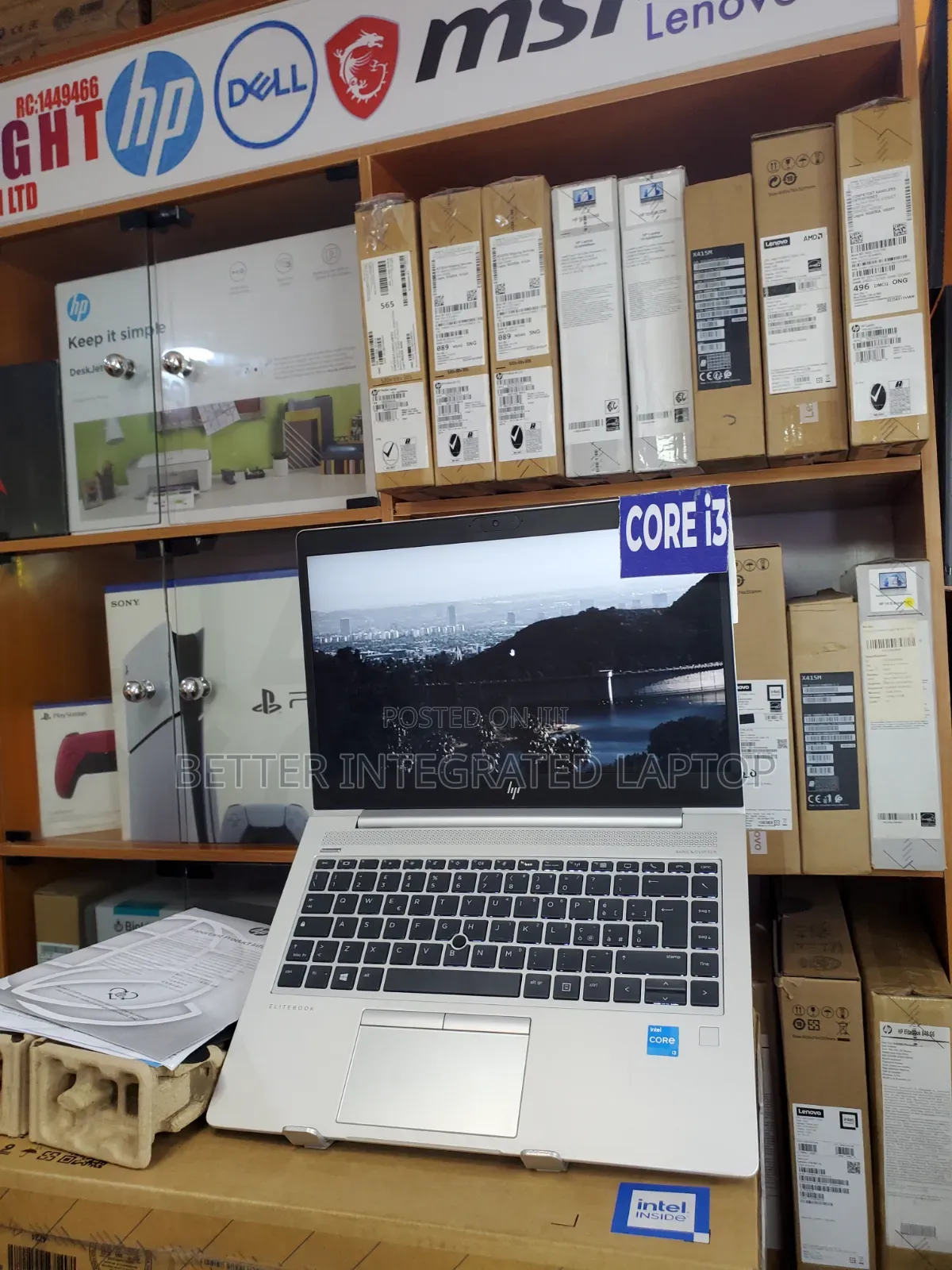 New Laptop HP EliteBook 740 G2 4GB Intel Core i3 SSD 512GB