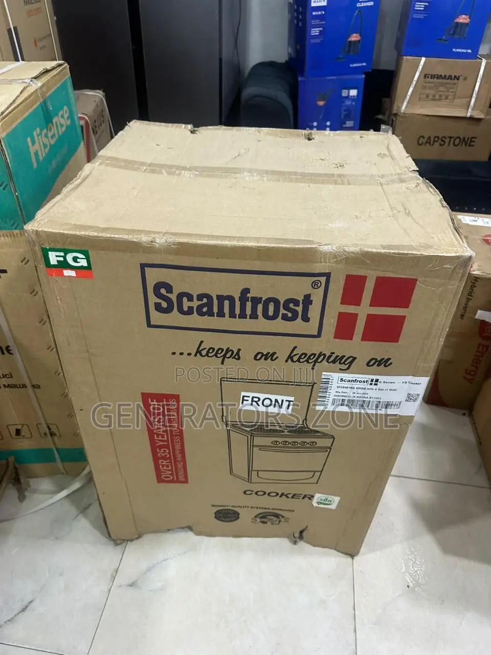 Scanfrost 60×60 Gas Cooker for Modern Kitchen