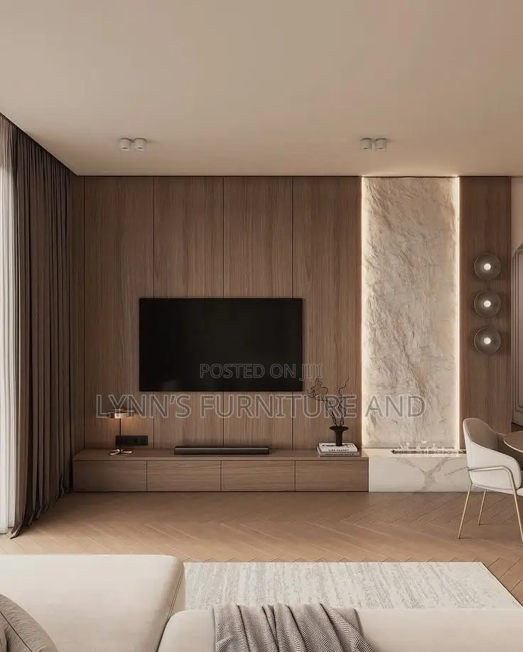 Well Design TV Console Unit With Very Good Finishing