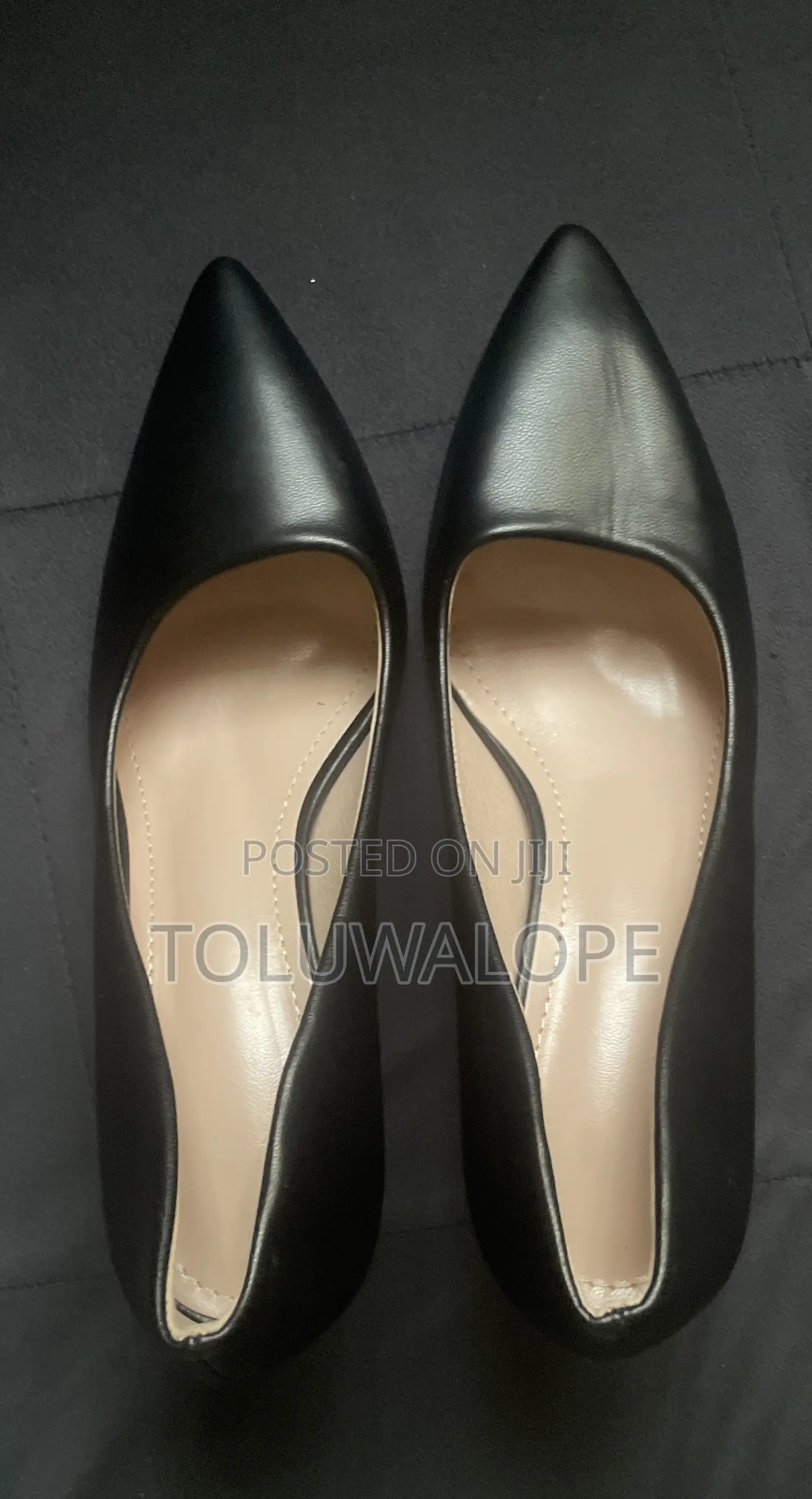 Brand New Sleek Leather Heels - Size 37