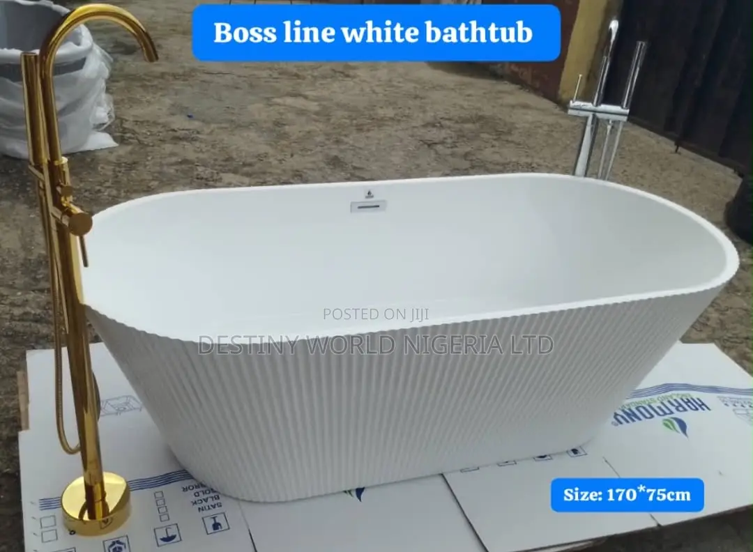 High Quality Boss Line White Freestanding Bathtub