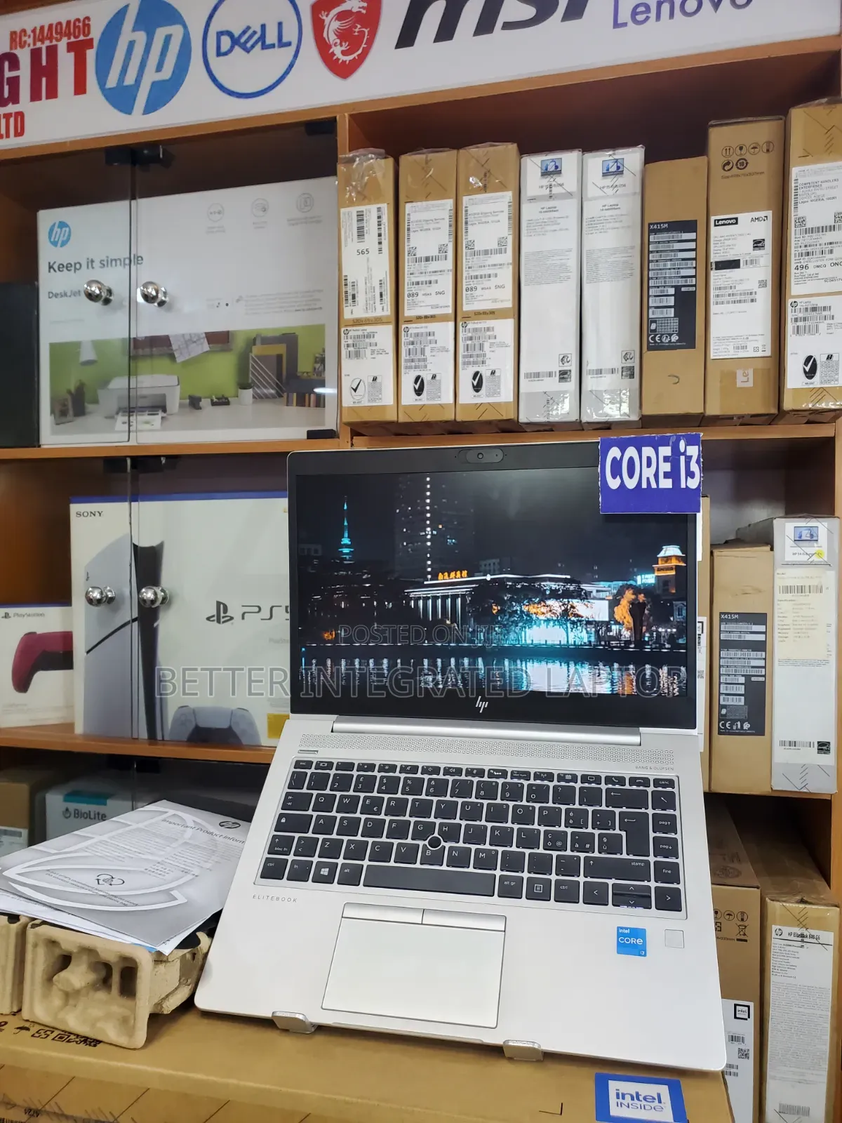 New Laptop HP EliteBook 740 G2 8GB Intel Core i3 SSD 512GB