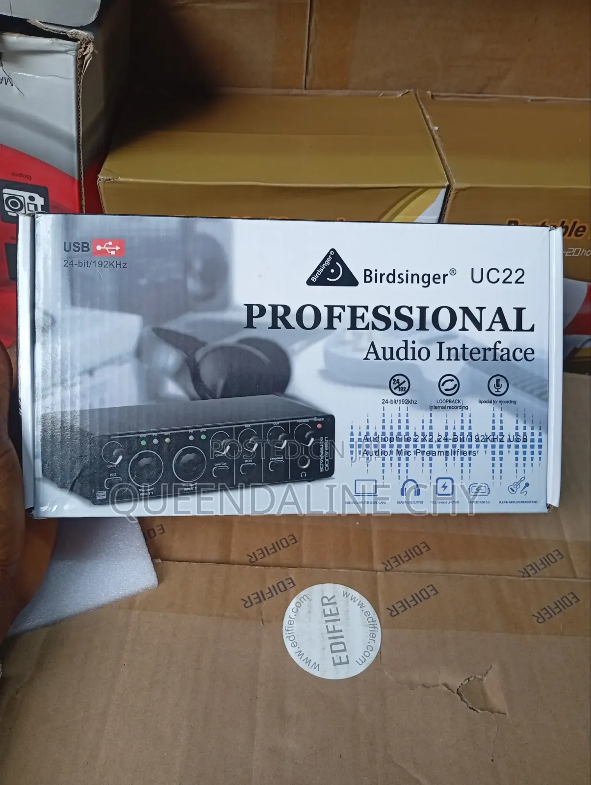 Professional Audio Interface ( Birdsinger UC 22. Plug and Play)