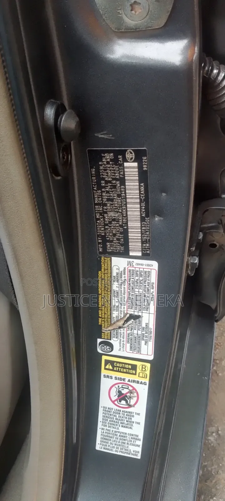 Toyota Camry 2007 Black