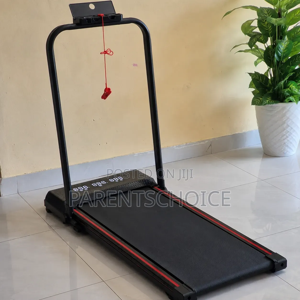 Compact Walking Pad Treadmill With Safety Handrail