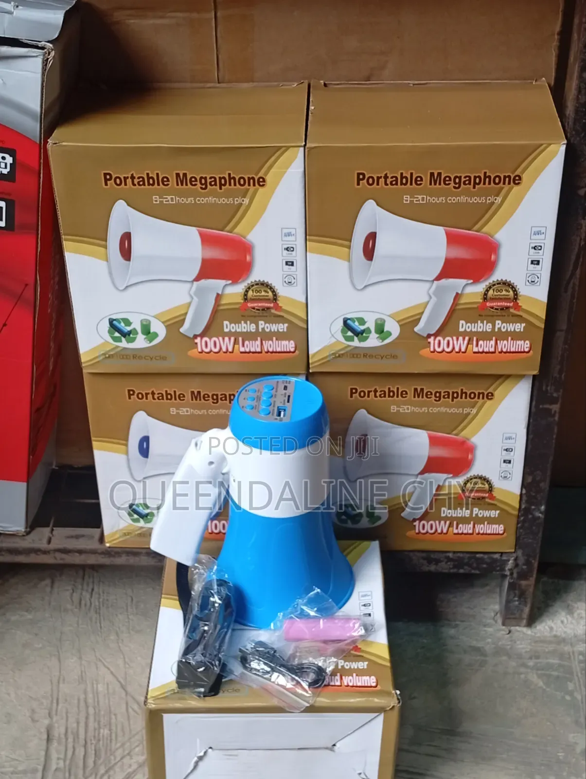 Portable Megaphone ( Double Power 100w Loud Volume)