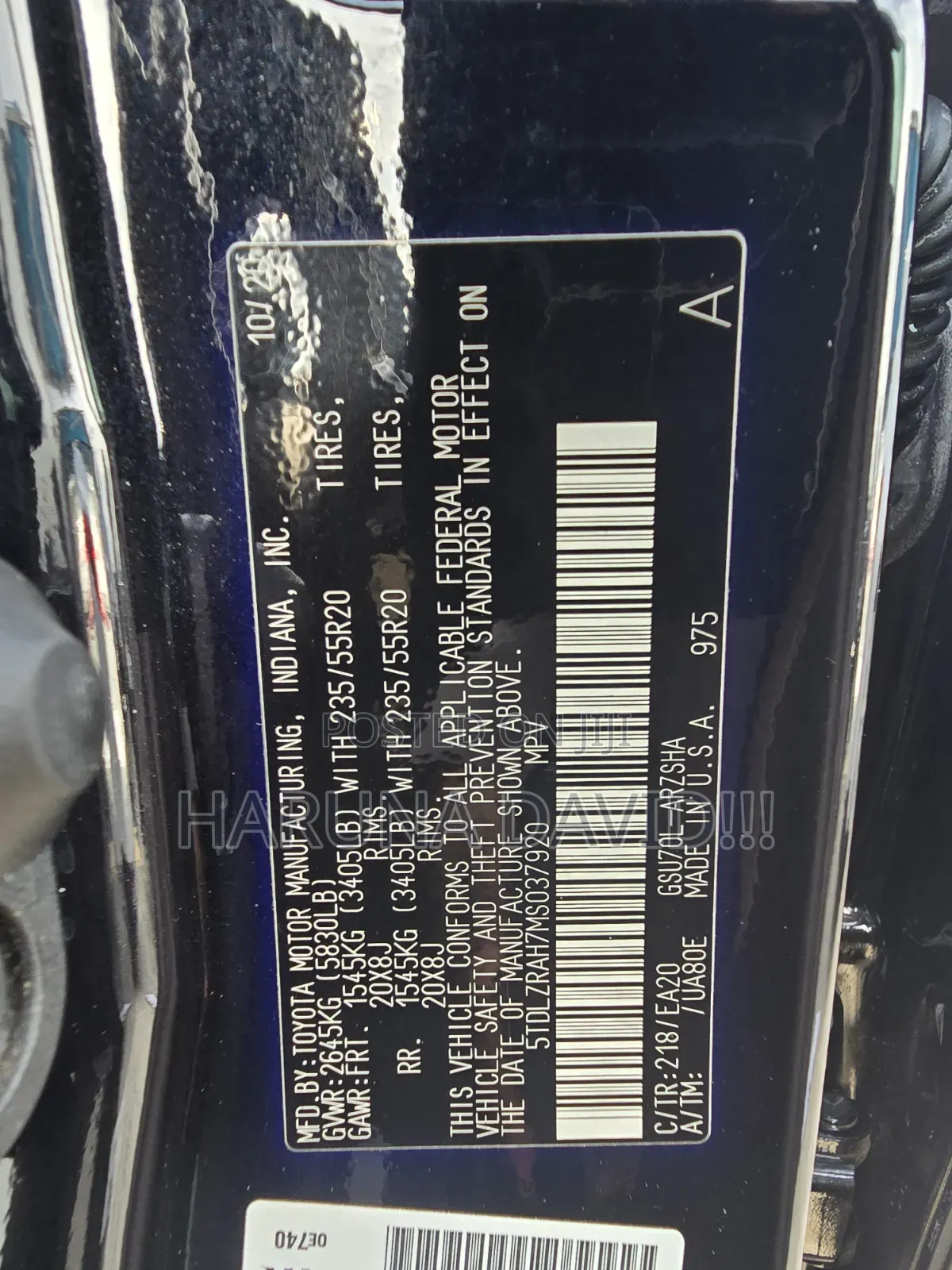 Toyota Highlander 2021 Black