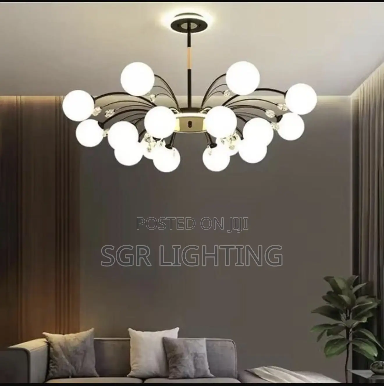 Luxury Glass Ball Ceiling Chandelier