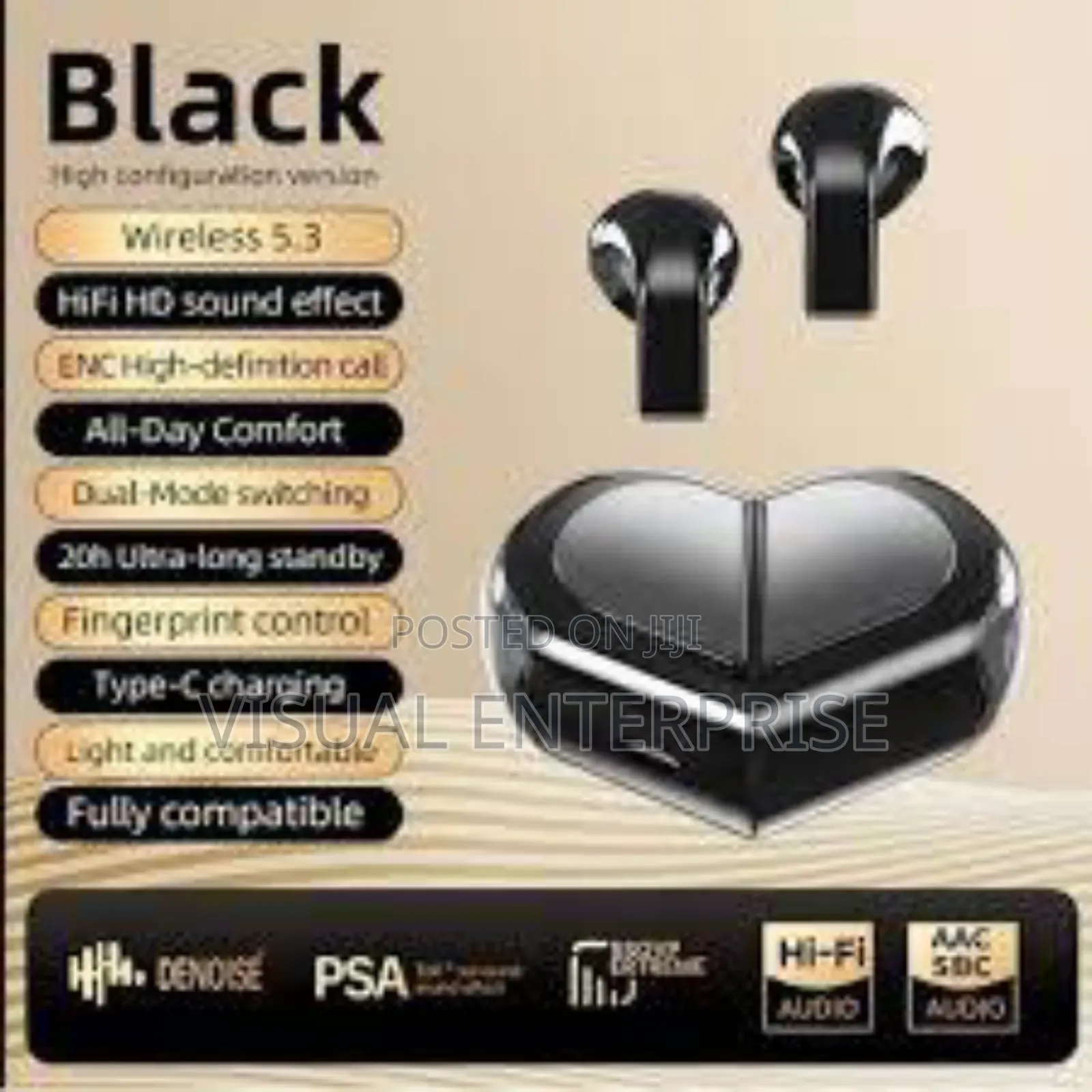 K.520 Heart Shape Earbuds