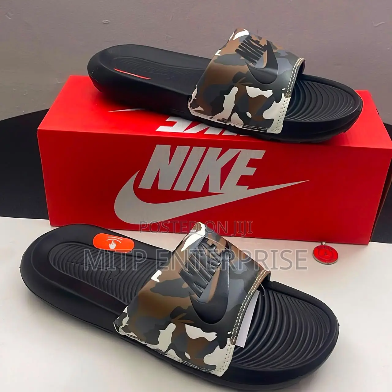NIKE Vitori Camouflage Premium Quality Slides