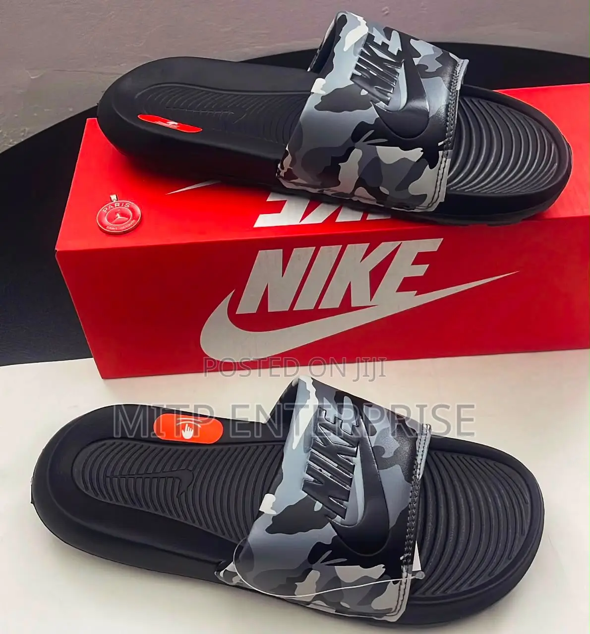 NIKE Vitori Camouflage Premium Quality Slides