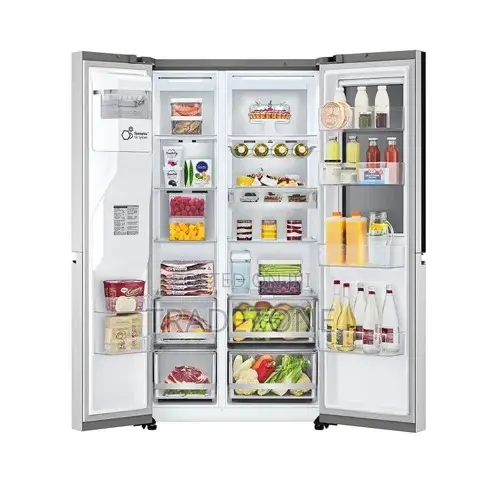 LG 674 Liters Door-in-Door Side-by-Side Refrigerator | REF 257 CSES-X