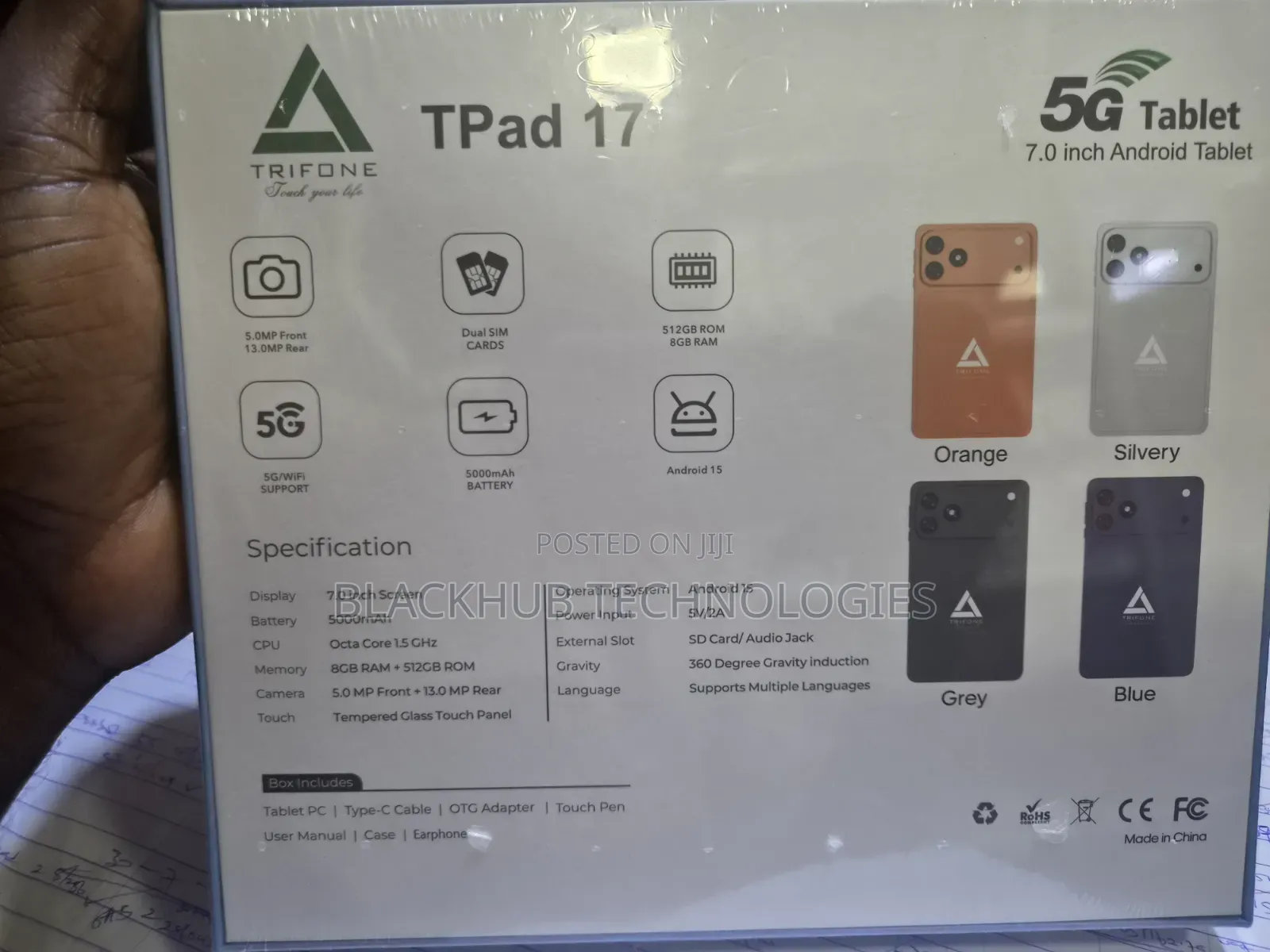 New Trifone TPad 17 512 GB Black