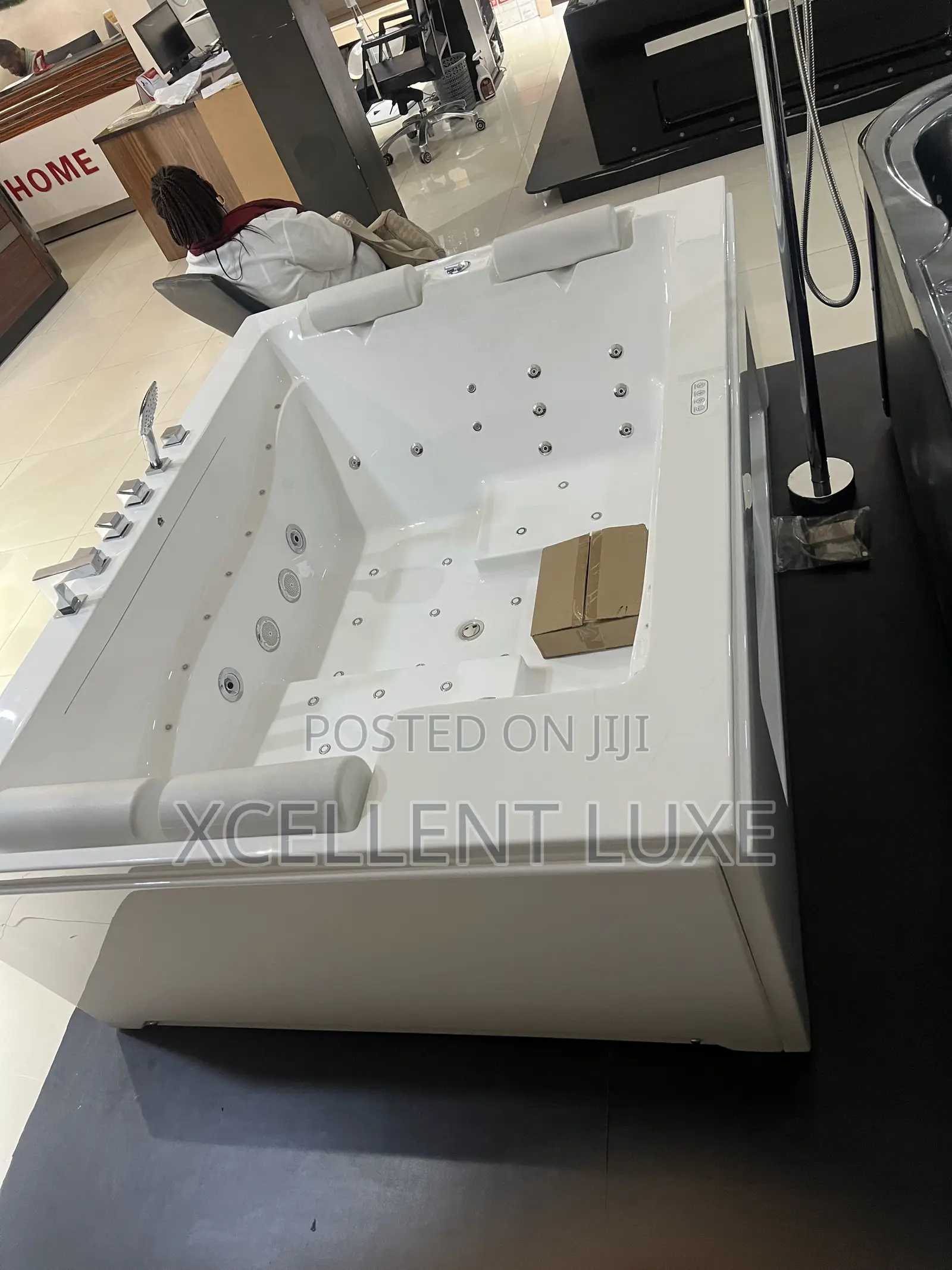 Sweethome Acrylic Double Jacuzzi Massage With LED Pressure Jets