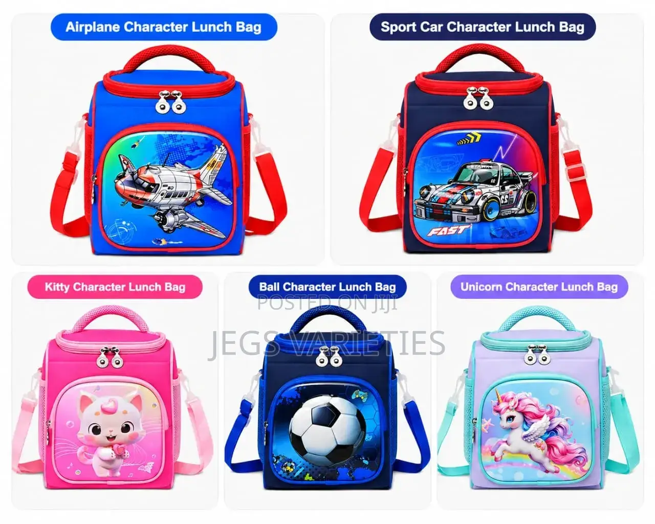 Heavily Padded Character Lunchbag