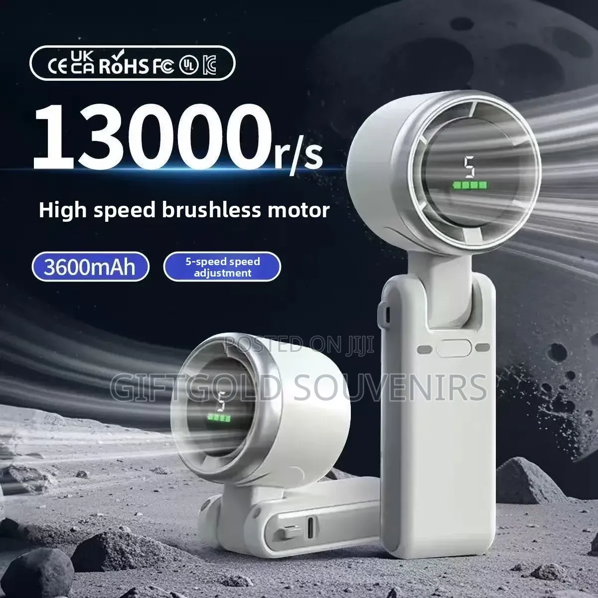 Foldable High Speed Turbo Handheld Fan