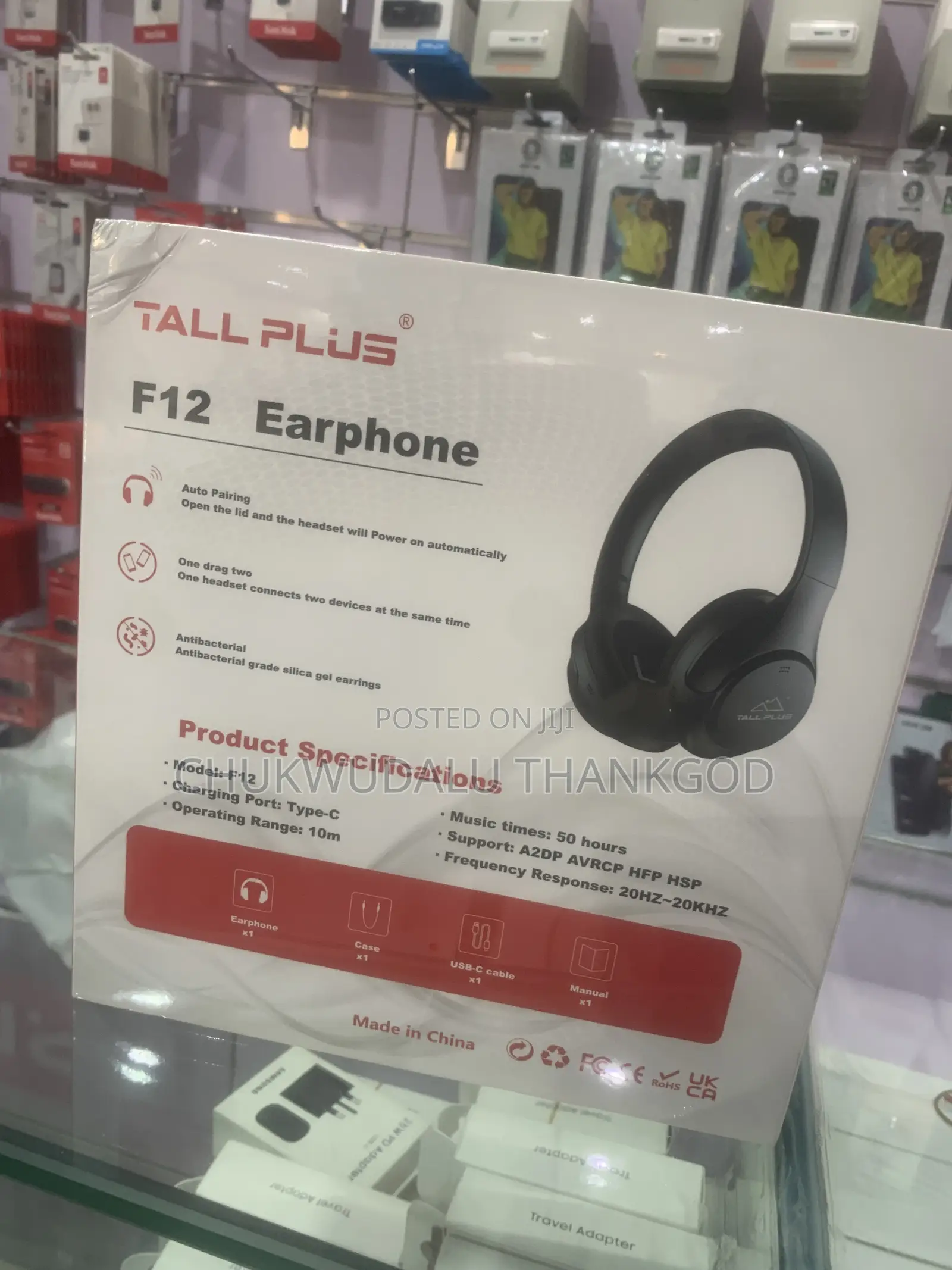Tallplus F12 Headphone Active Noise Cancellation