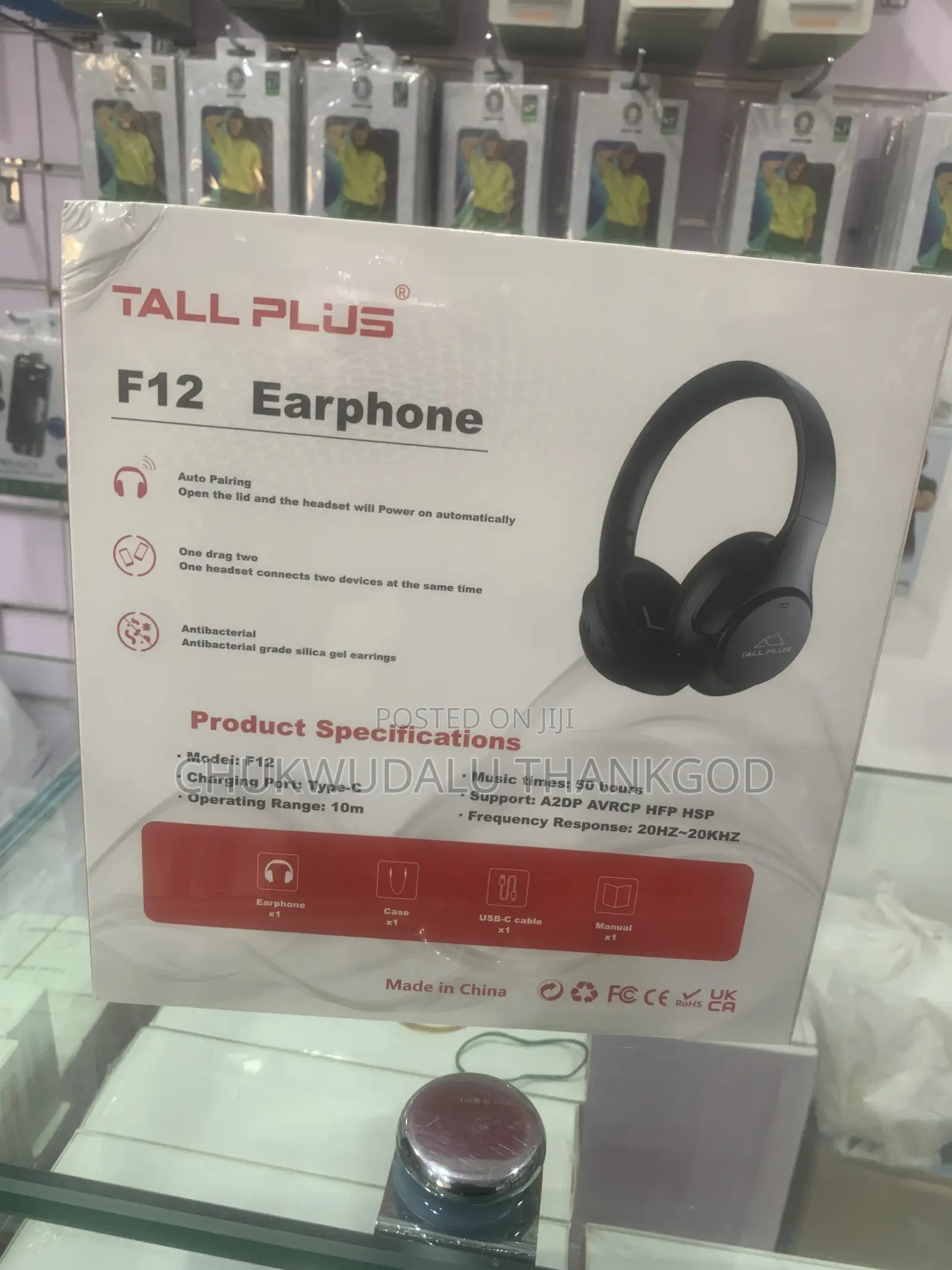 Tallplus F12 Headphone Active Noise Cancellation