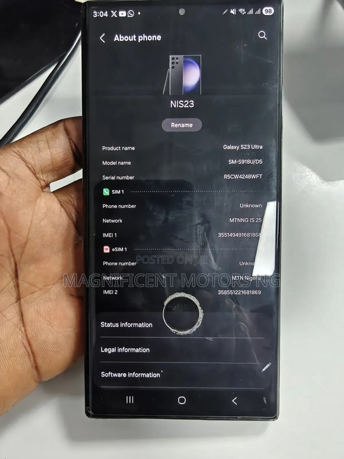 Samsung Galaxy S23 Ultra 256 GB Black