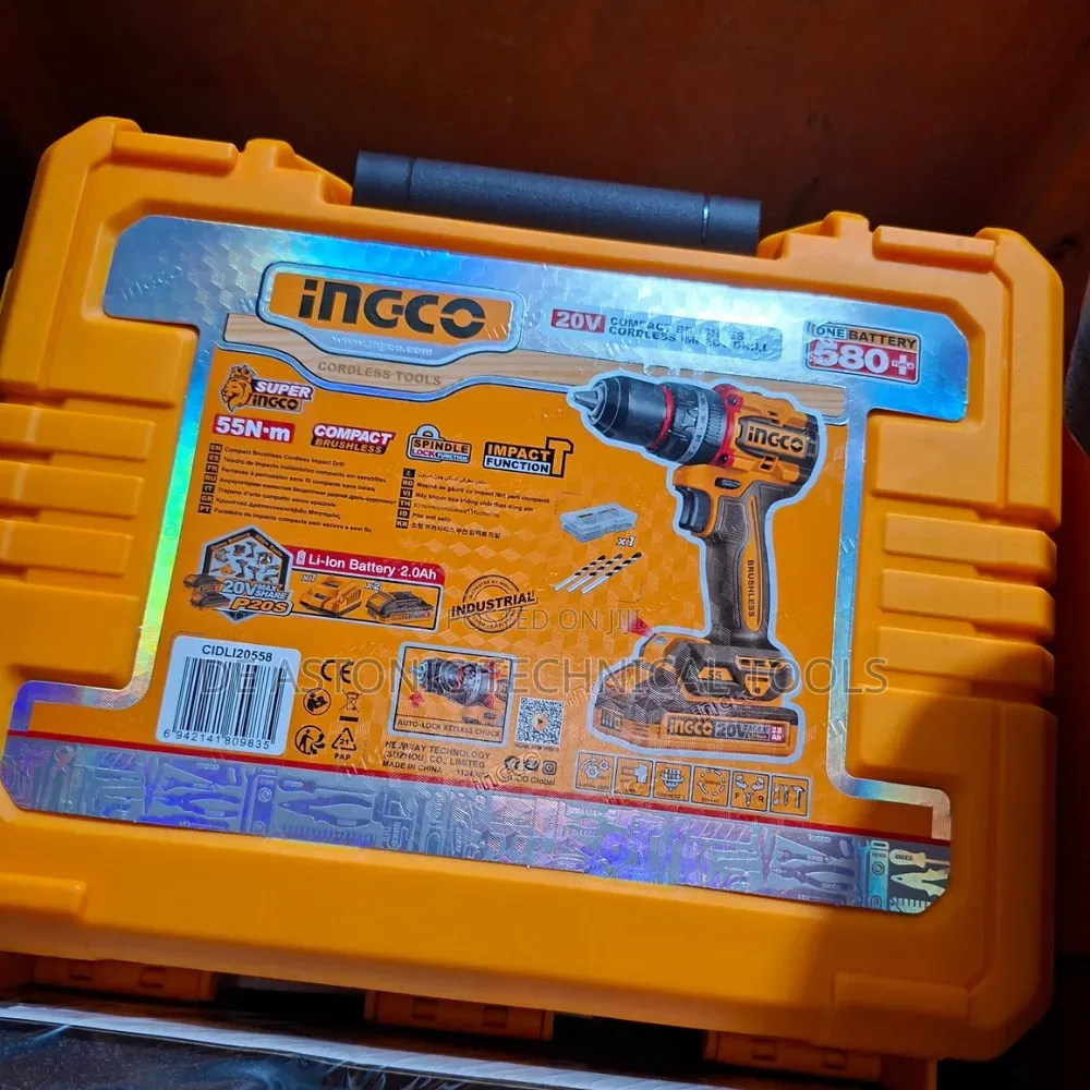 Inco Compact Brushless Impact Drill-55nm-20v
