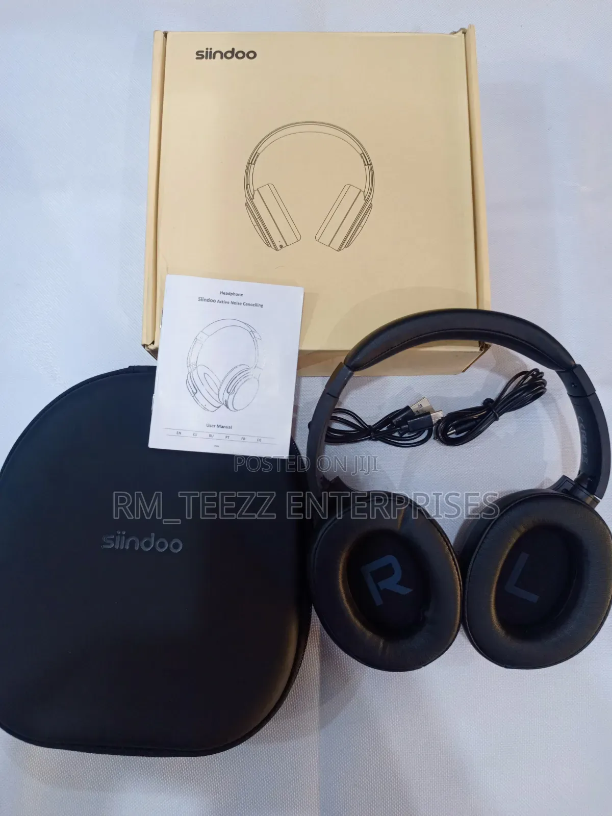 Anc918b Active Noise Cancelling Wireless Headphones With Case