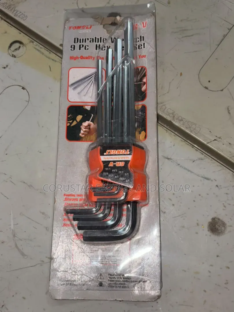 9pcs of Flat Allen Key Sets.