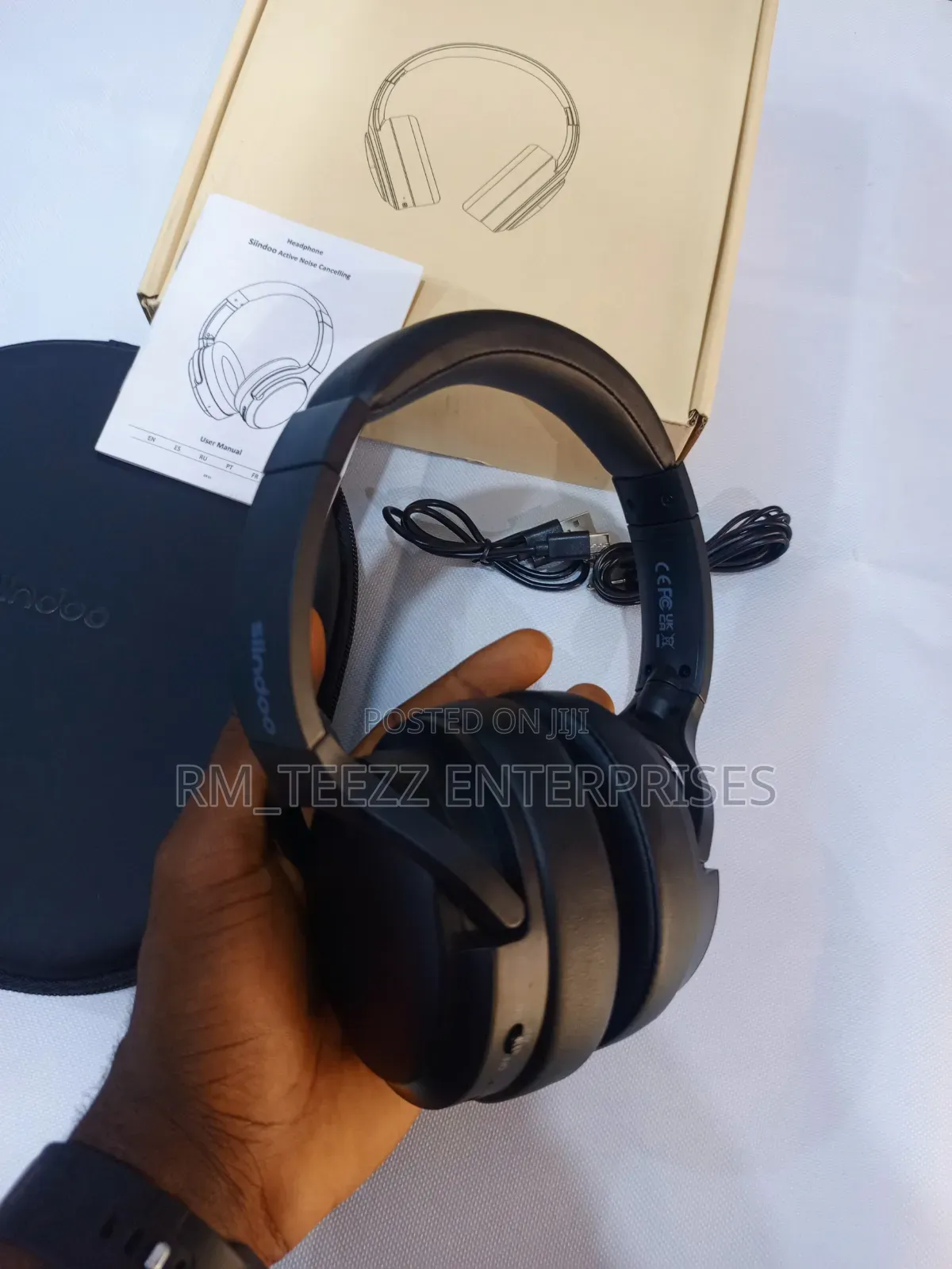 Anc918b Active Noise Cancelling Wireless Headphones With Case