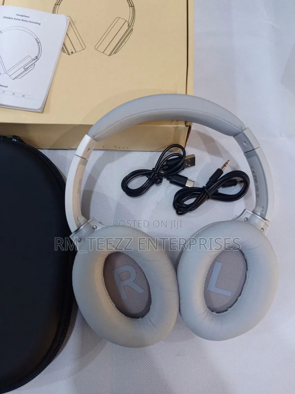 Anc805b Active Noise Cancelling Wireless Headphones With Case