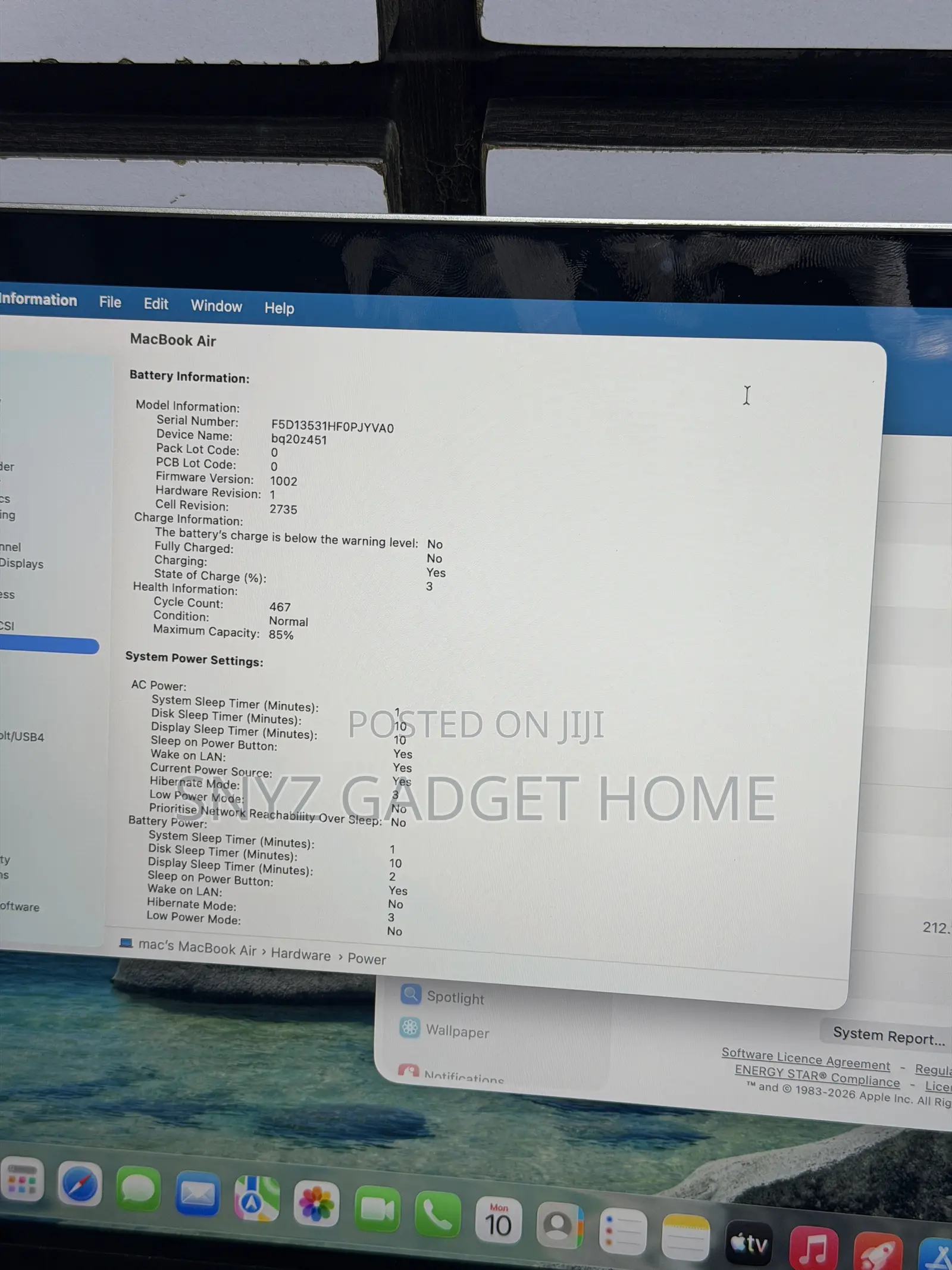 Laptop Apple MacBook Air 2020 M1 8GB Apple M1 SSD 256GB