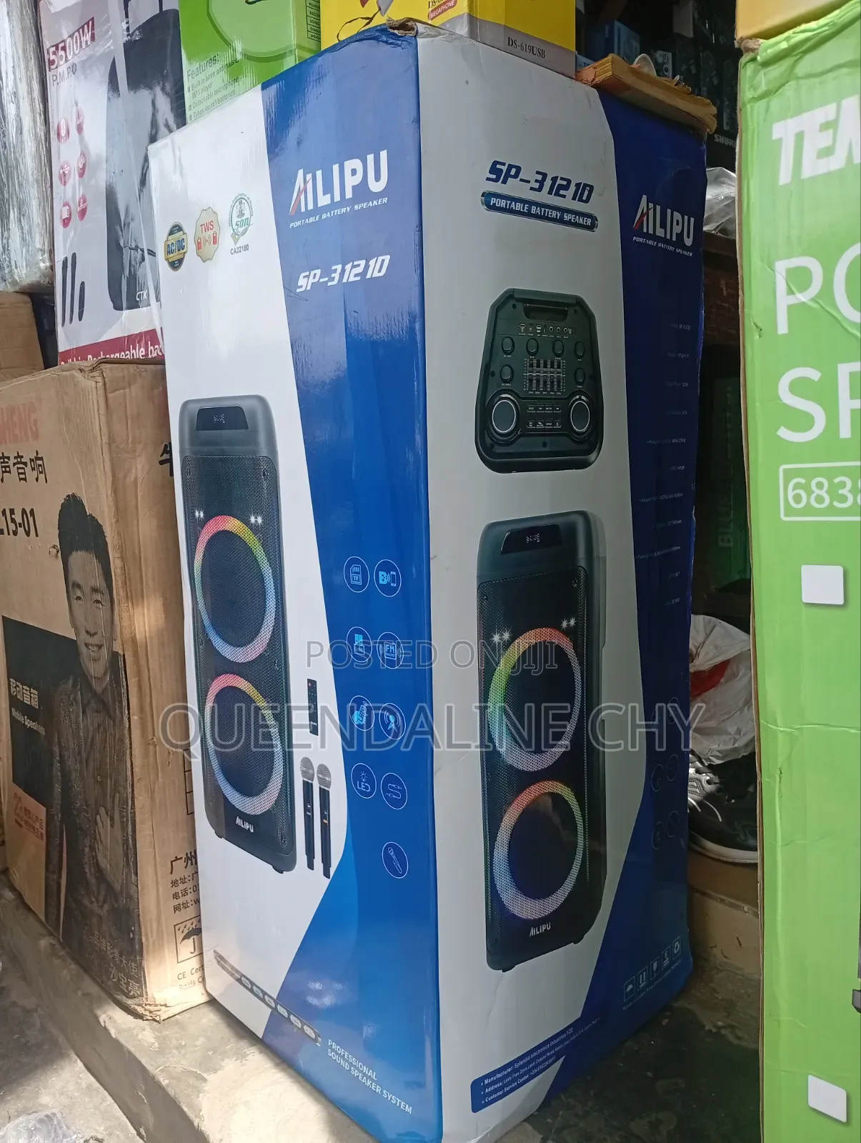 Ailipu Double Portable Battery Speaker (SP 3121D)
