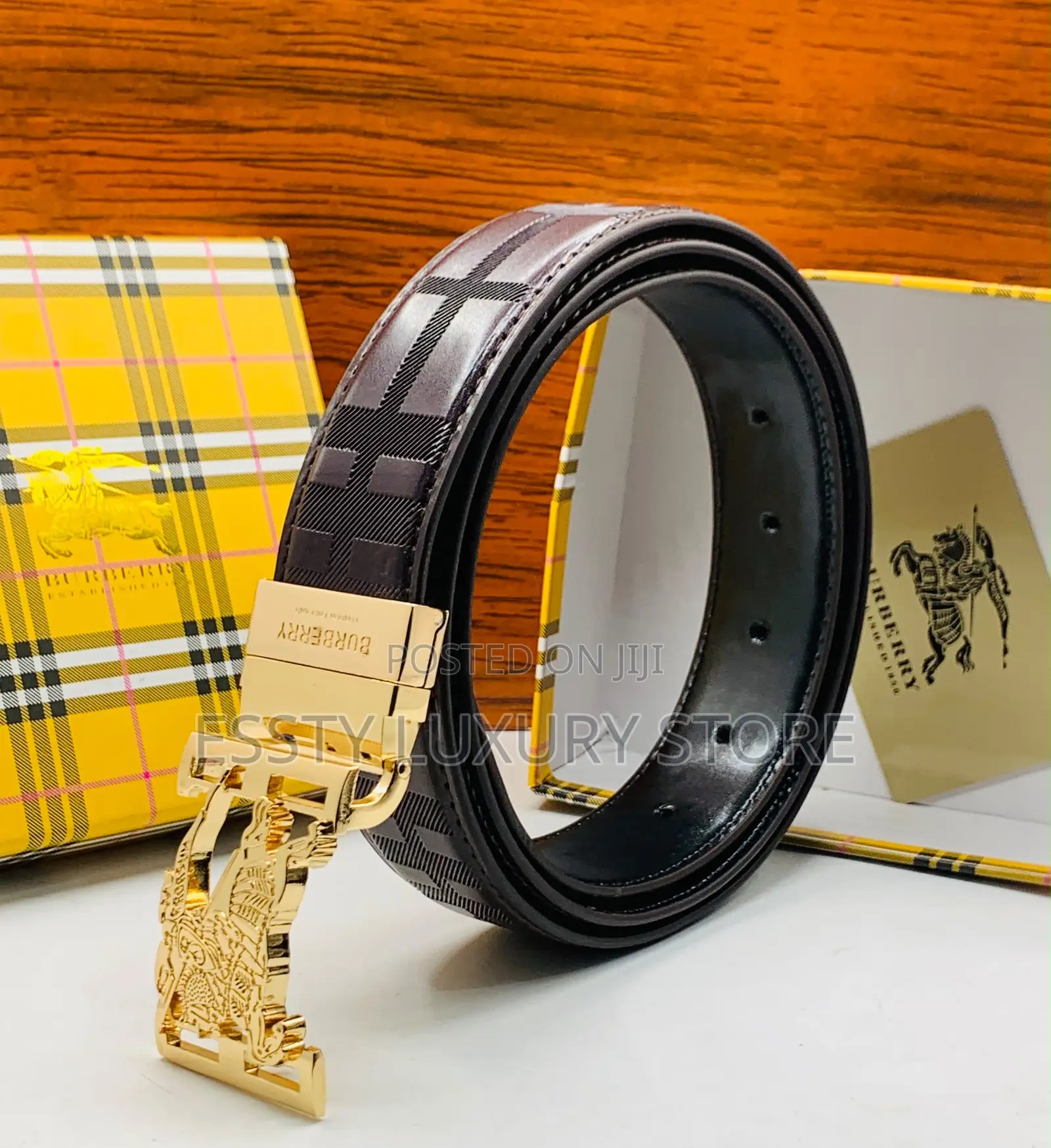High Quality Luxury Burberry Genuine Leather Belt